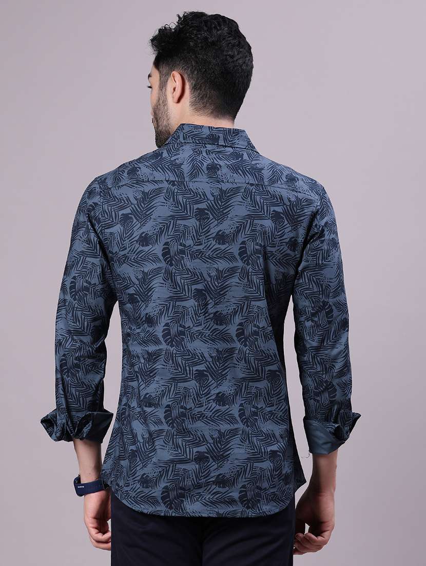men printed long sleeve regular fit shirt - 21952405 - Standard Image - 3