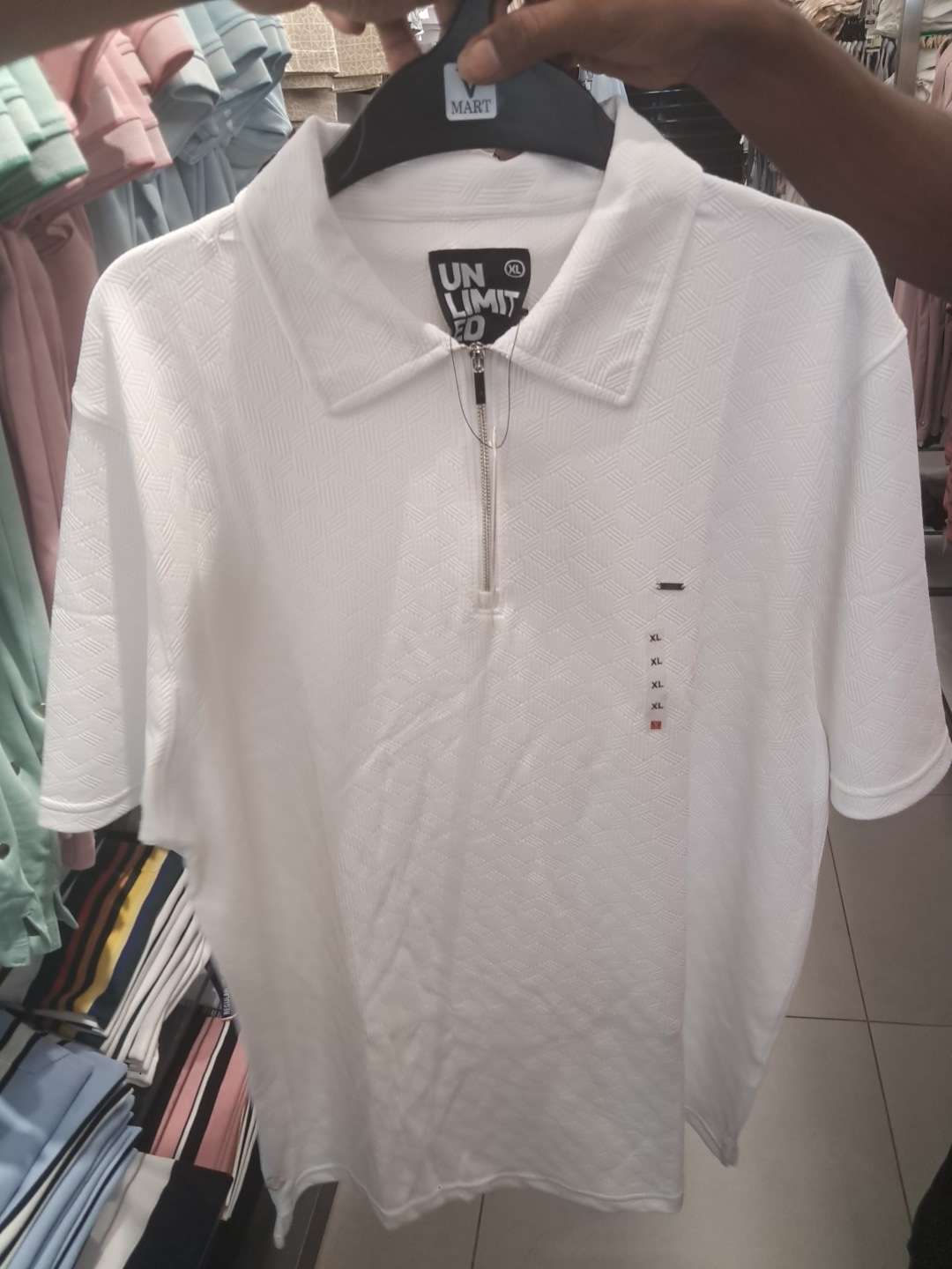 off white fancy fabric tshirt - 21952419 - Zoom Image - 0