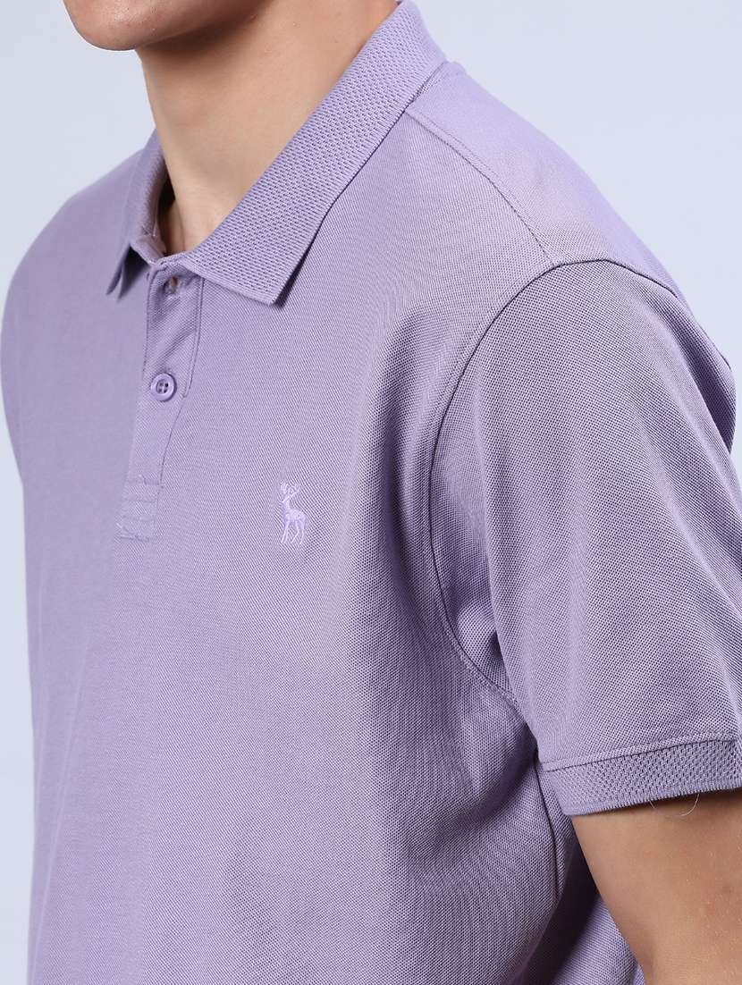 men solid short sleeve regular fit polo t-shirt - 21952455 -  Standard Image - 3