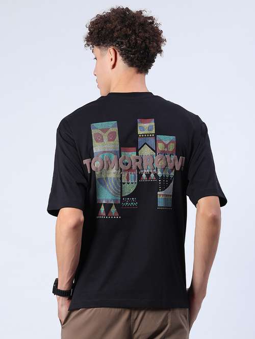 men printed short sleeve loose fit t-shirt - 21952459 - Standard Image - 0