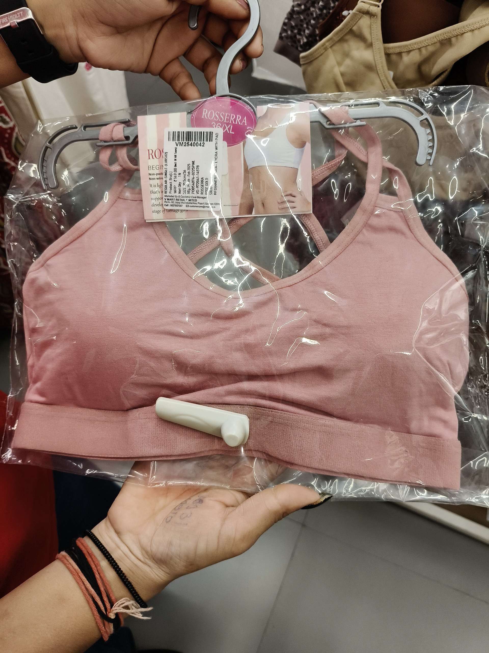 rose gold single jersey bra - 21953462 - Zoom Image - 0