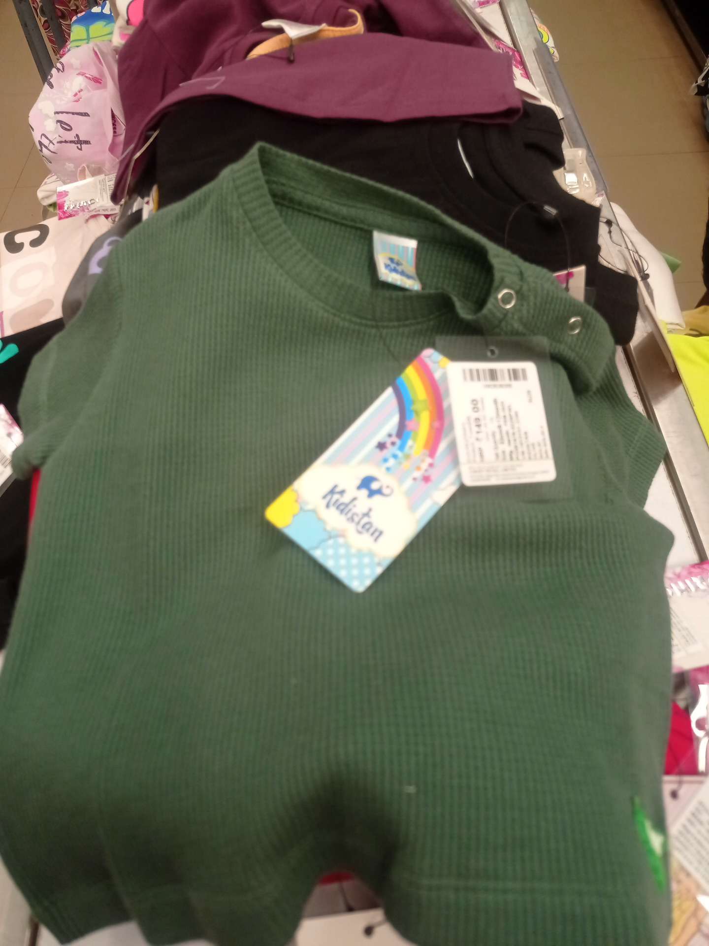 olive waffle knit tshirt - 21953551 - Zoom Image - 0