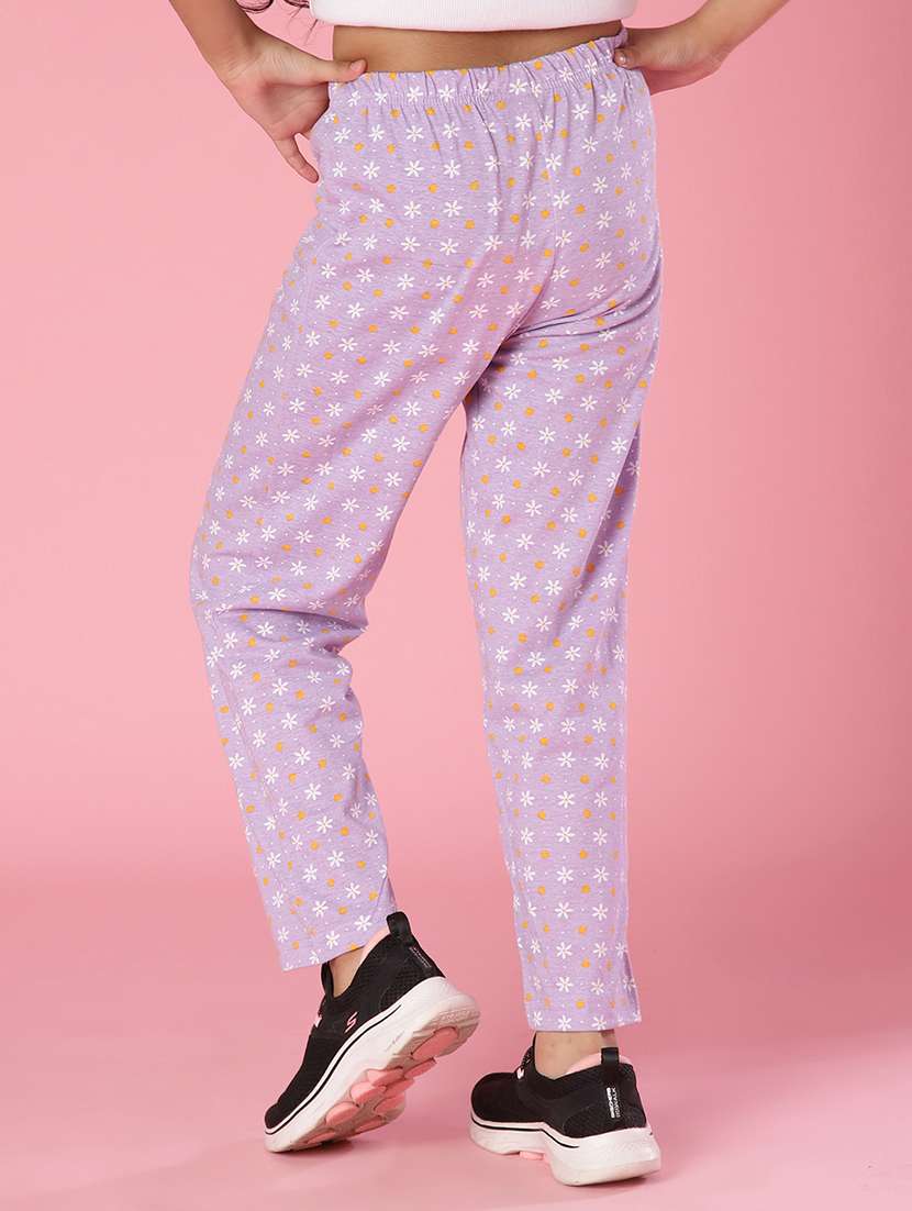 girls printed mid rise pyjama - 21953639 -  Standard Image - 3