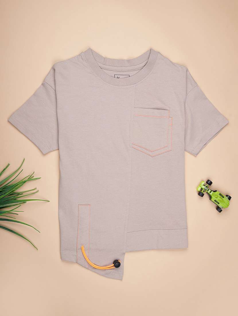 girls solid short sleeve regular fit tee