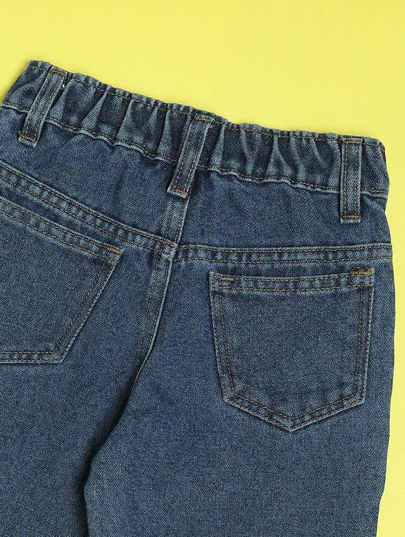 boys solid mid rise jeans - 21953651 -  Standard Image - 3