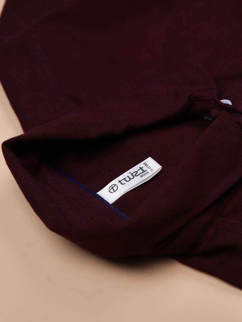 boys solid short sleeve regular fit shirt - 21953851 -  Standard Image - 3