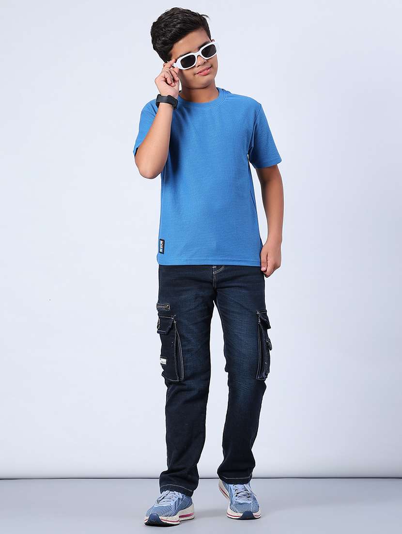 boys solid short sleeve regular fit shirt - 21953895 -  Standard Image - 5