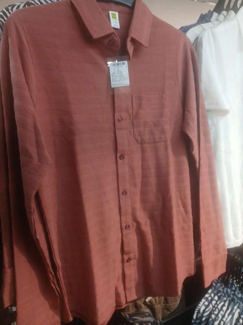 rust knitted shirt - 21953901 - Standard Image - 0