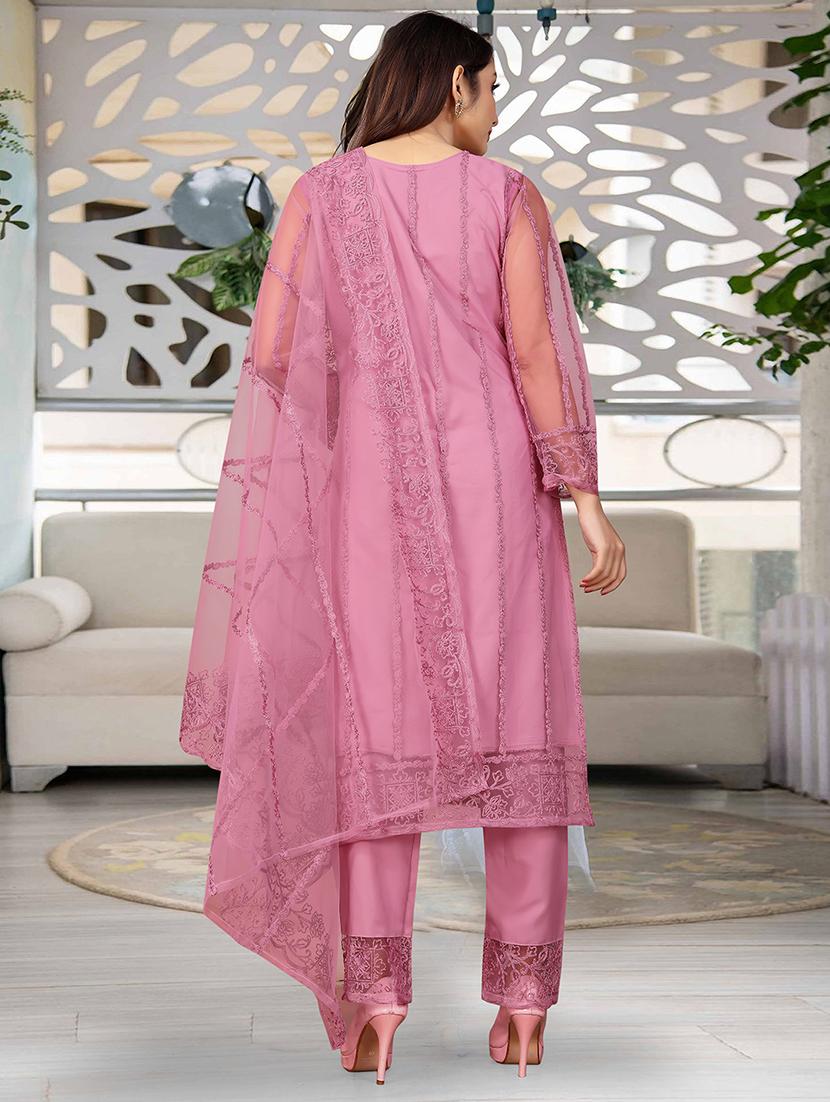 women embroidered long sleeve kurta pant with dupatta set - 21954194 -  Standard Image - 3