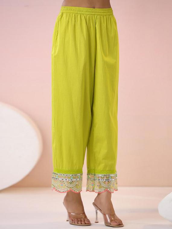 women embroidered long sleeve kurta pant set - 21954205 - Standard Image - 5