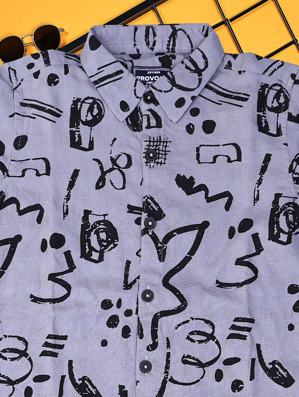 boys printed shirt and short co-ord set - 21954285 -  Standard Image - 3