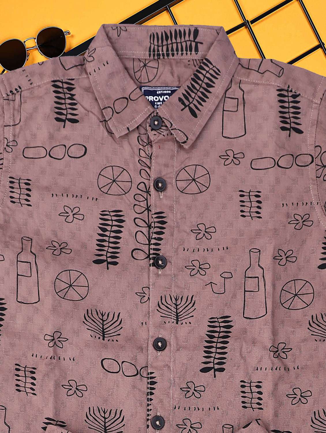 boys printed shirt and short co-ord set - 21954289 -  Standard Image - 3