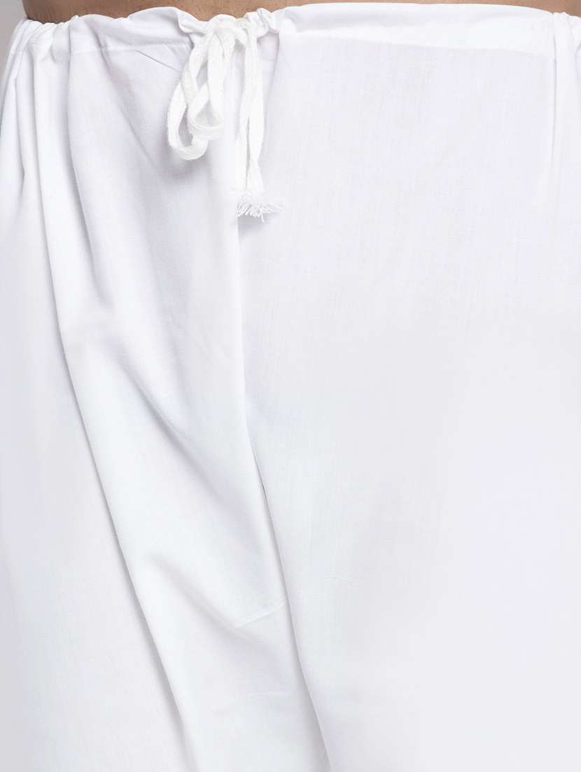 men mandarin neck kurta pyjama ethnic wear set - 21954344 -  Standard Image - 3