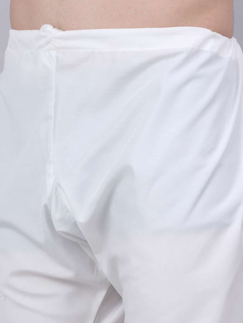 men mandarin neck kurta pyjama ethnic wear set - 21954352 -  Standard Image - 5