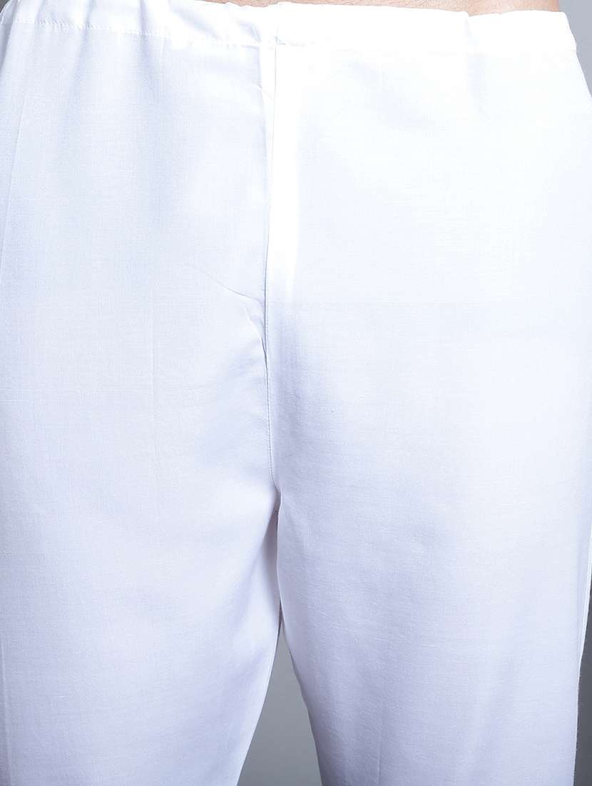 men mandarin neck kurta pyjama ethnic wear set - 21954378 -  Standard Image - 5