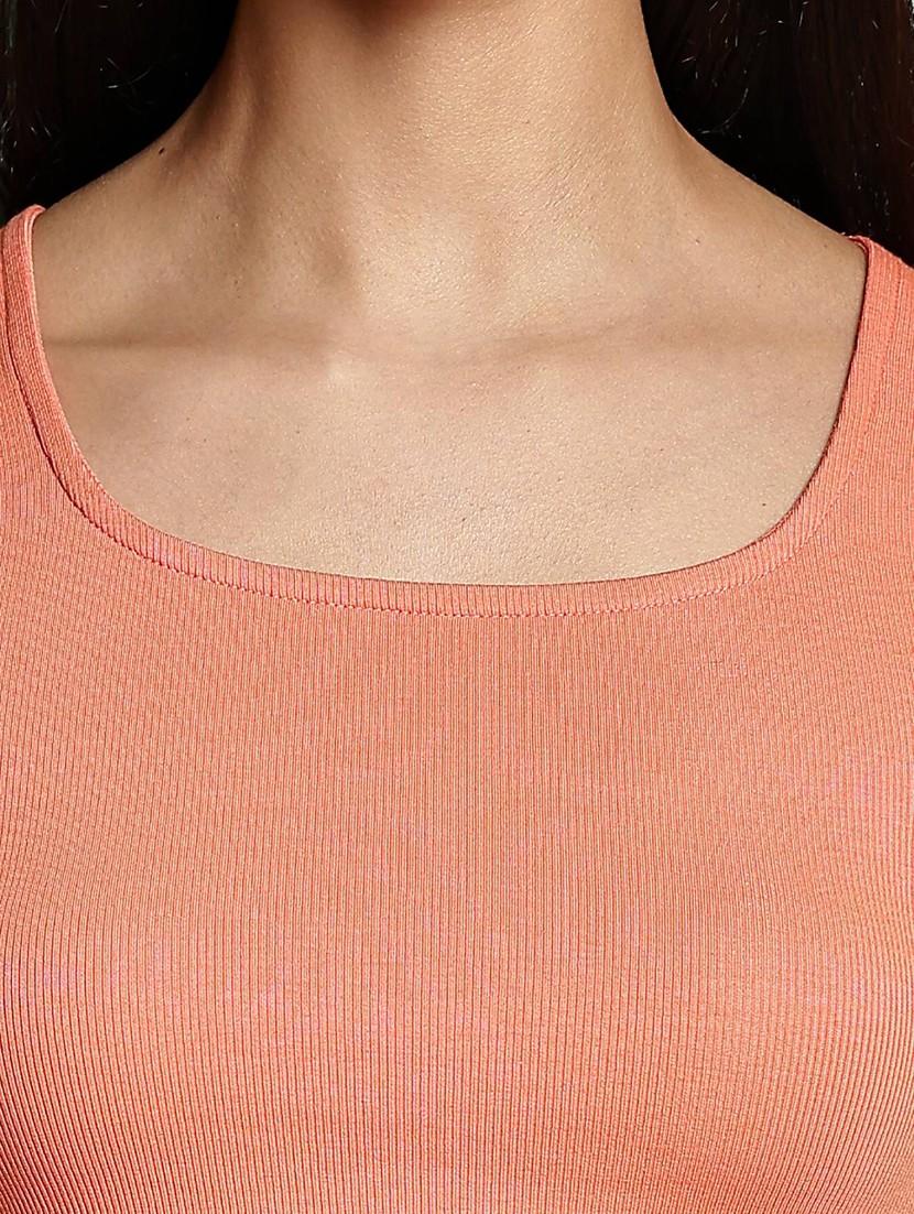 women solid sleeveless crop top - 21954446 - Standard Image - 3