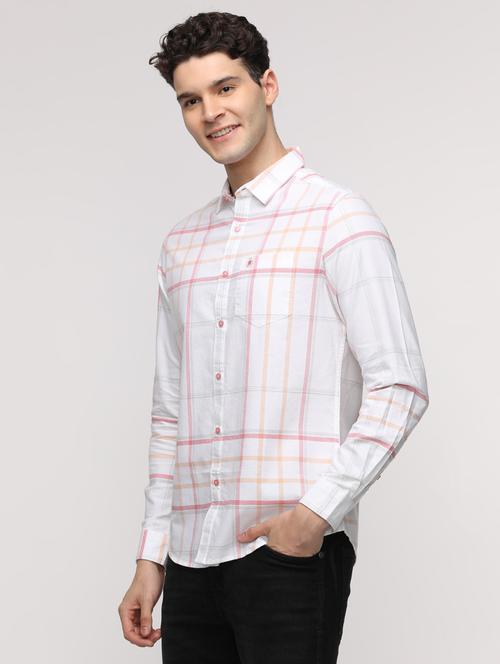 men checkered long sleeve regular fit casual shirt - 21954562 -  Standard Image - 0