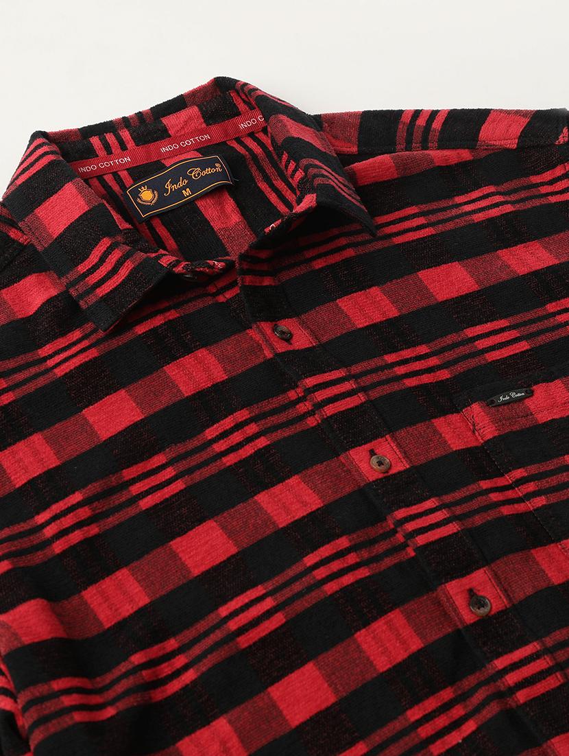 men checkered long sleeve regular fit casual shirt - 21954565 - Standard Image - 3