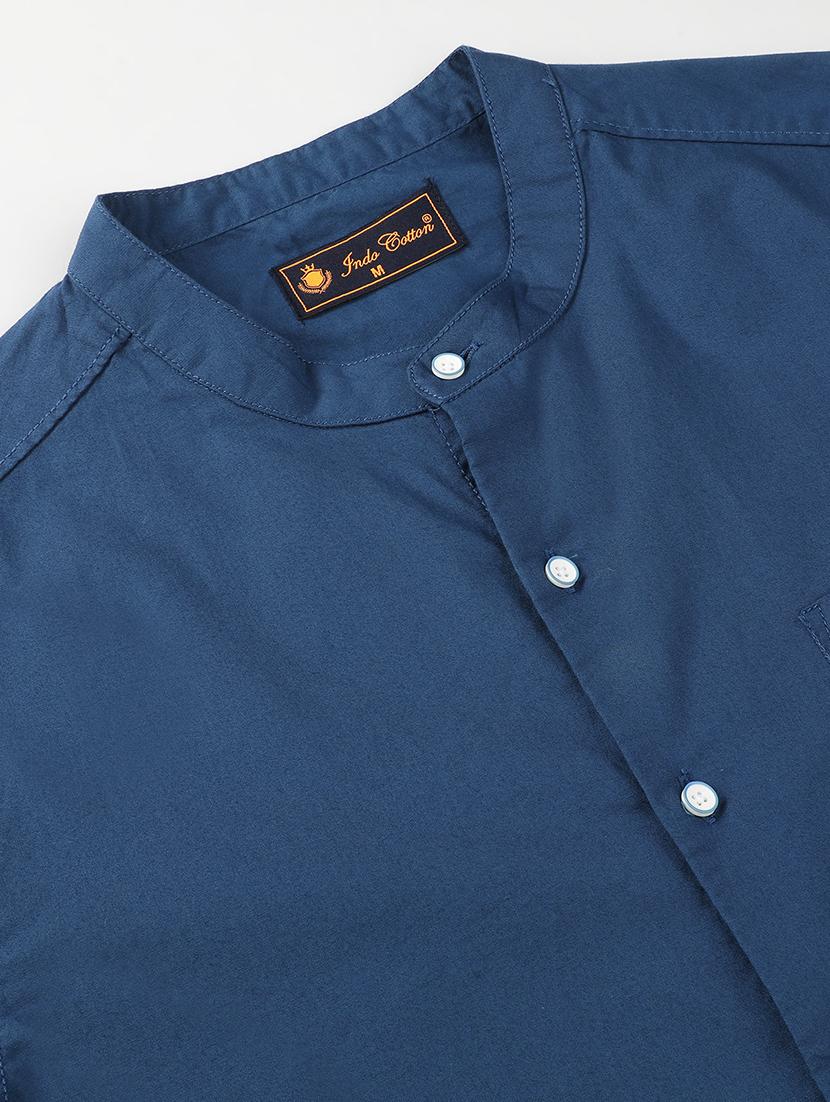 men solid long sleeve regular fit casual shirt - 21954582 - Standard Image - 3