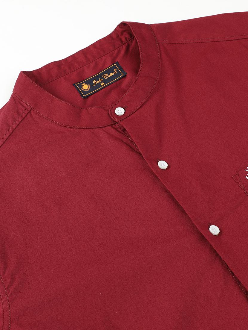 men solid long sleeve regular fit casual shirt - 21954583 - Standard Image - 3