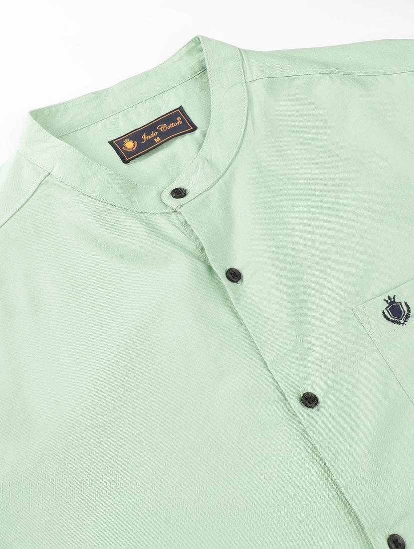 men solid long sleeve regular fit casual shirt - 21954588 - Standard Image - 3