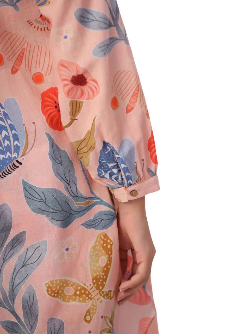 women printed long sleeve ethnic co ord set - 21954624 - Standard Image - 5