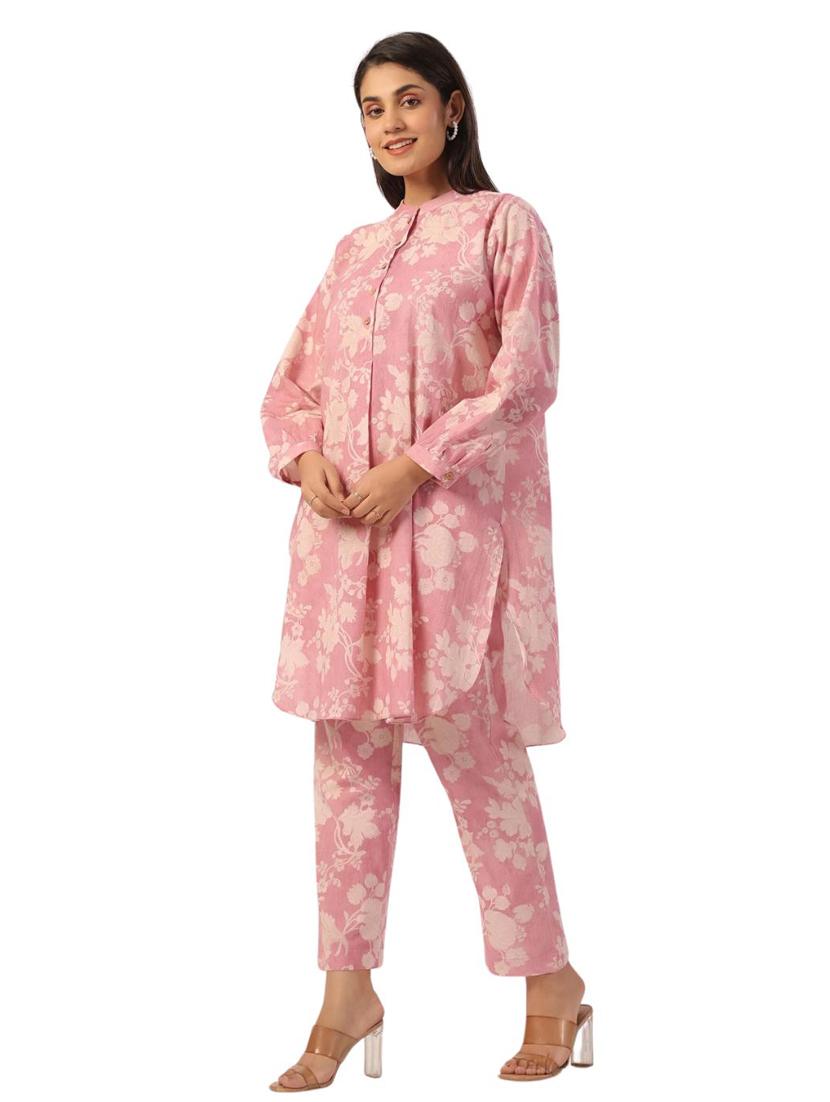 women printed long sleeve ethnic co ord set - 21954628 - Standard Image - 3