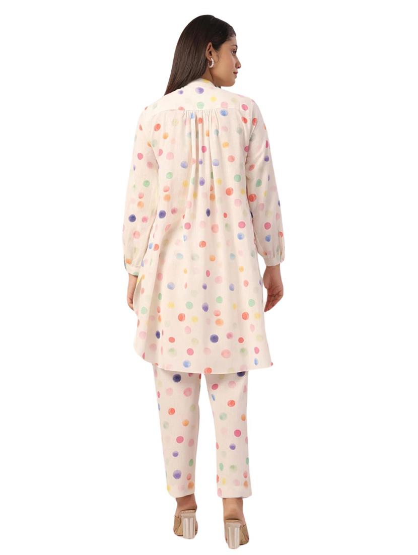 women printed long sleeve ethnic co ord set - 21954629 - Standard Image - 3