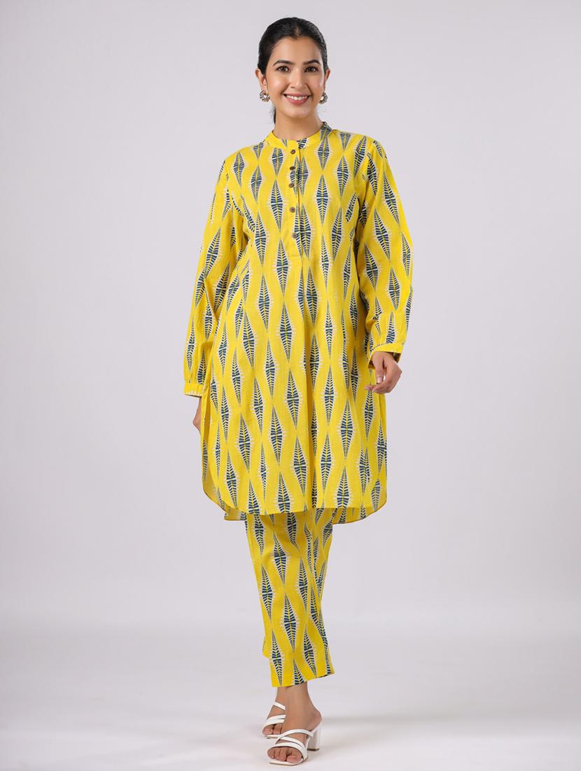 women printed long sleeve ethnic co ord set - 21954631 - Zoom Image - 0