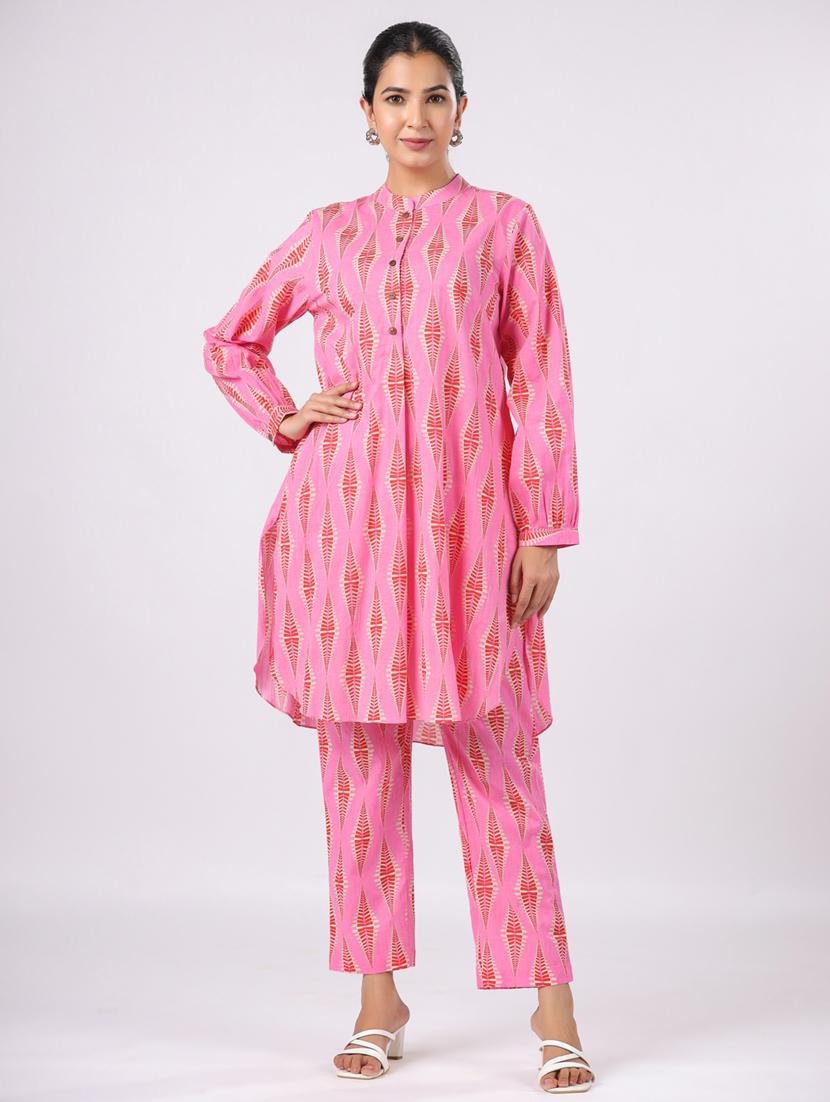 women printed long sleeve ethnic co ord set - 21954632 -  Zoom Image - 0