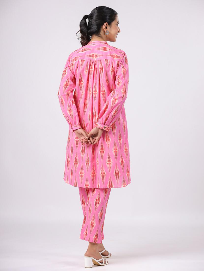 women printed long sleeve ethnic co ord set - 21954632 - Standard Image - 5