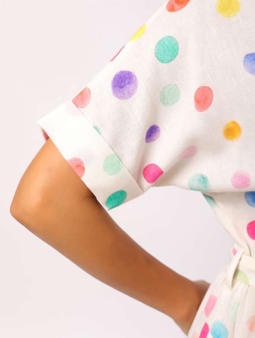 women printed short sleeve a-line ethnic dress - 21954647 - Standard Image - 5