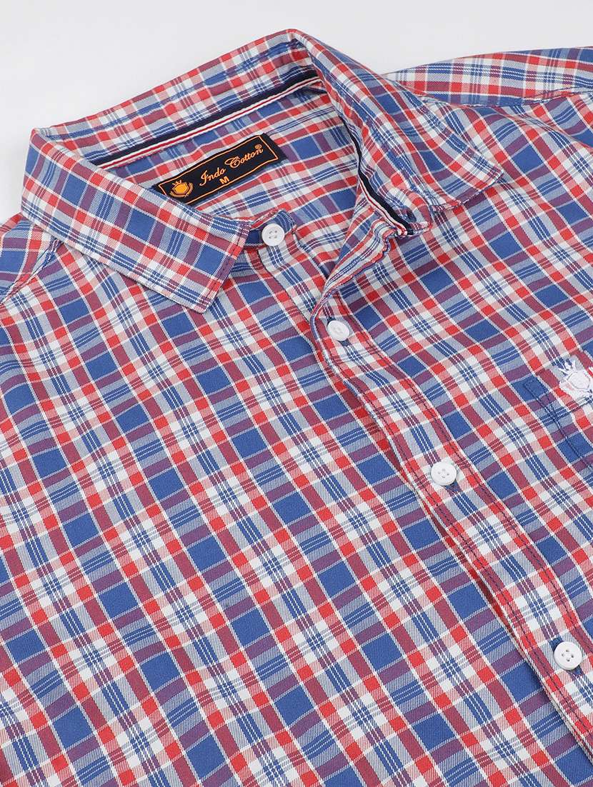 men checkered long sleeve regular fit casual shirt - 21954651 -  Standard Image - 3