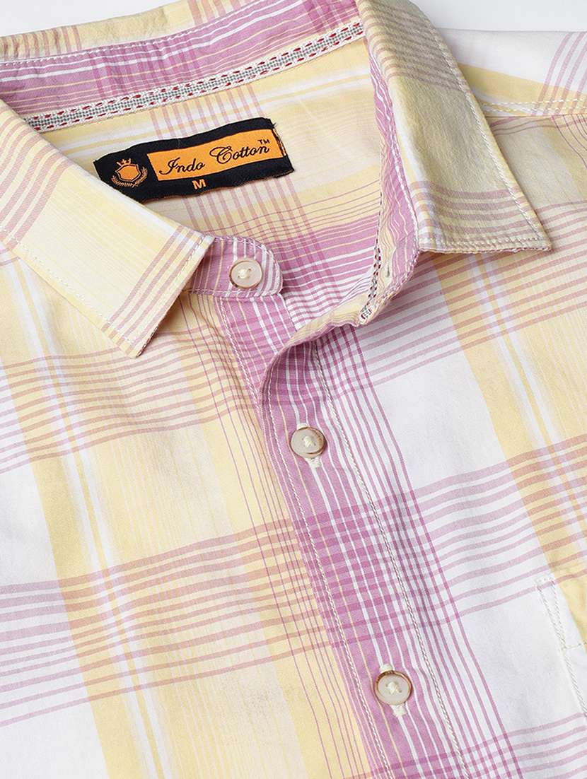 men checkered long sleeve regular fit casual shirt - 21954653 -  Standard Image - 3