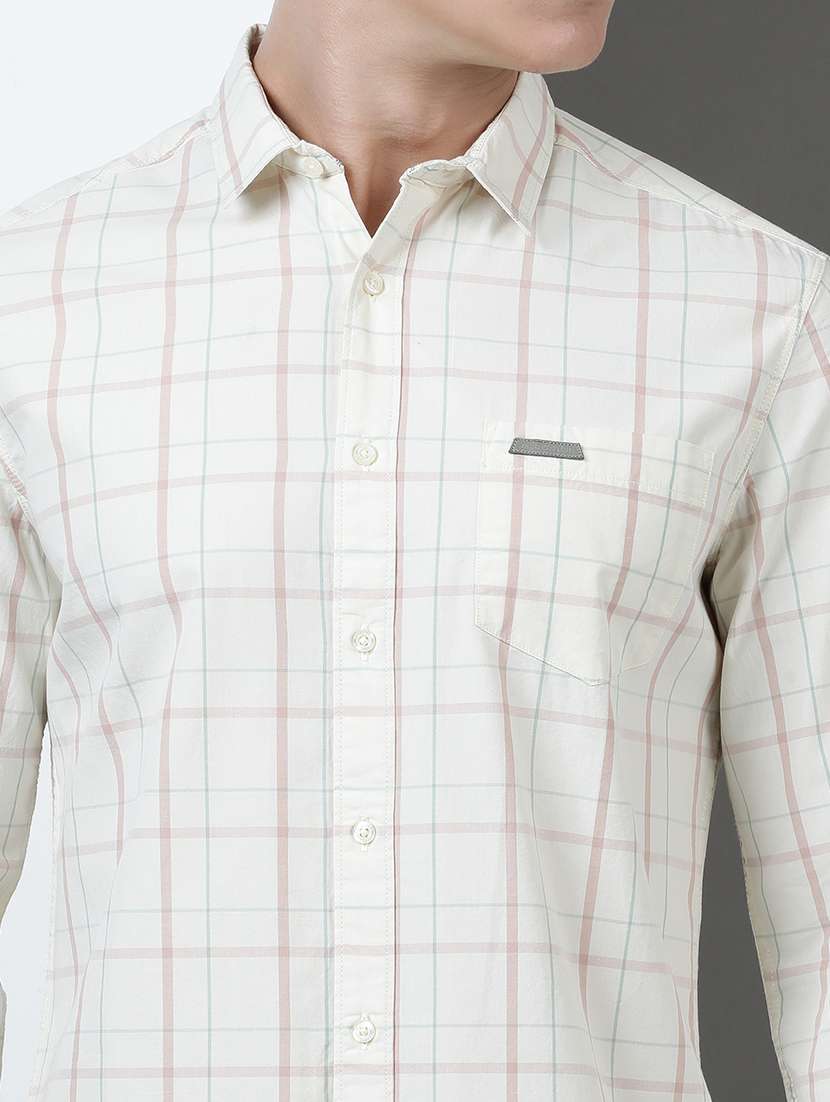 men checkered long sleeve regular fit casual shirt - 21954656 -  Standard Image - 3