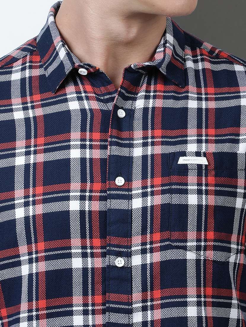 men checkered long sleeve regular fit casual shirt - 21954663 -  Standard Image - 3