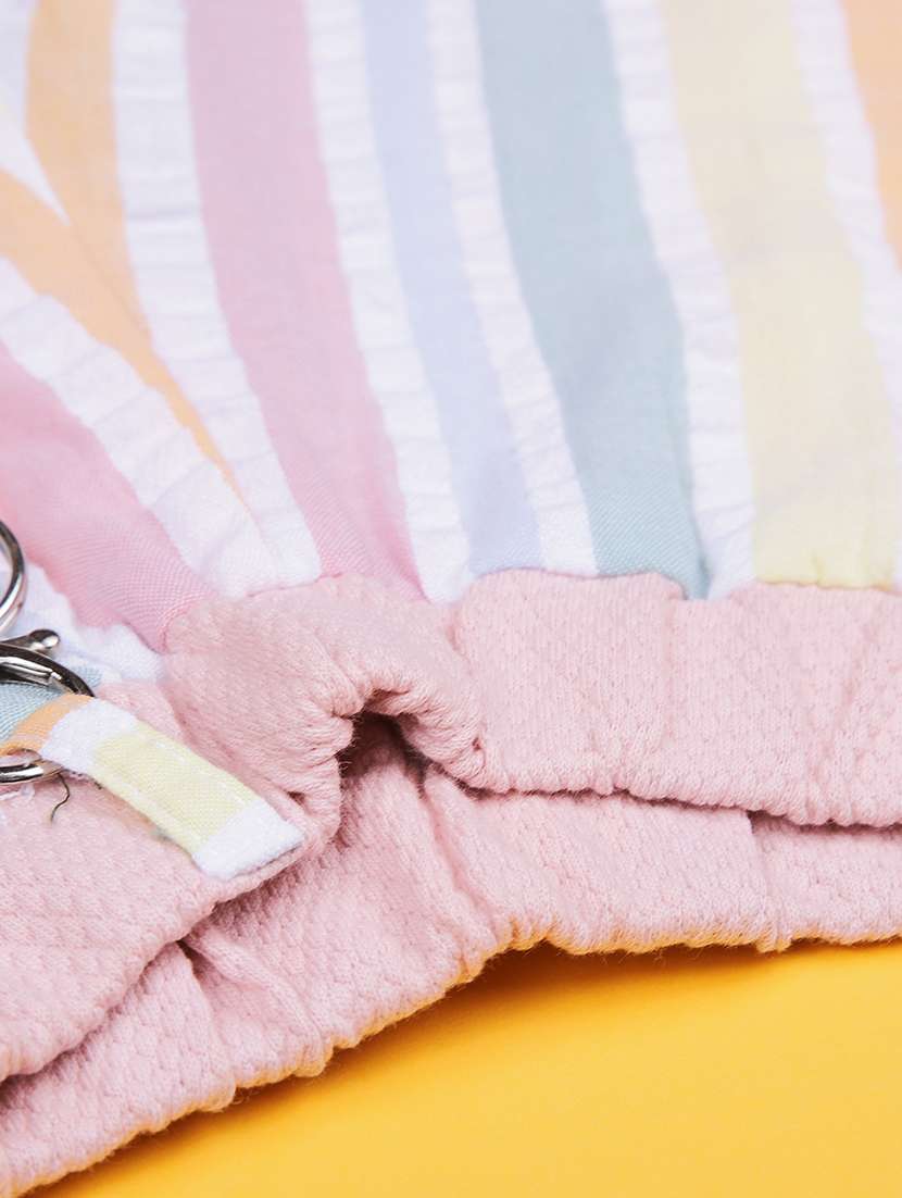 girls striped top & shorts twin set - 21954917 -  Standard Image - 5