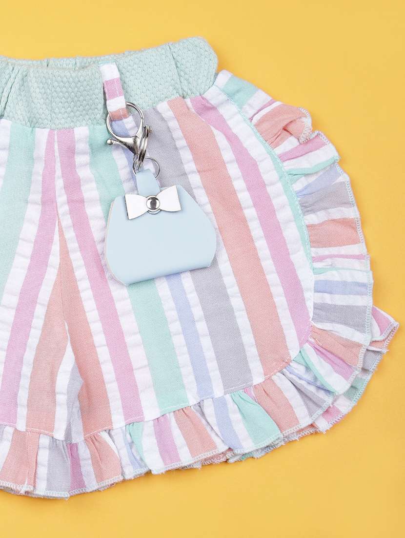 girls striped top & shorts twin set - 21954918 -  Standard Image - 3