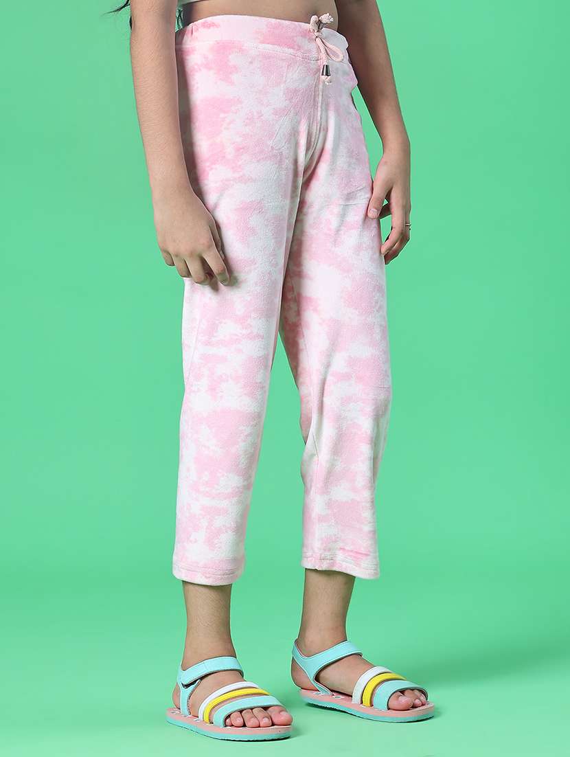 girls printed mid rise winterwear trouser - 21954938 -  Standard Image - 5