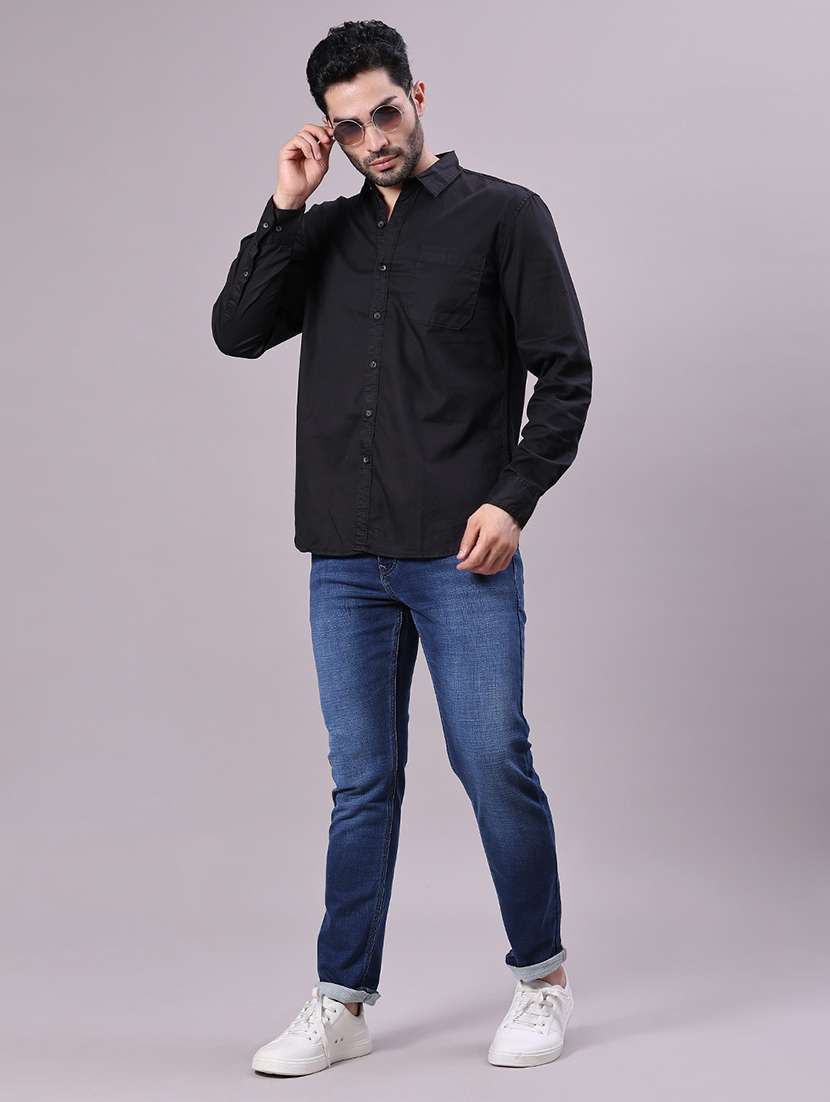 men washed mid rise full length jean - 21955414 -  Standard Image - 3