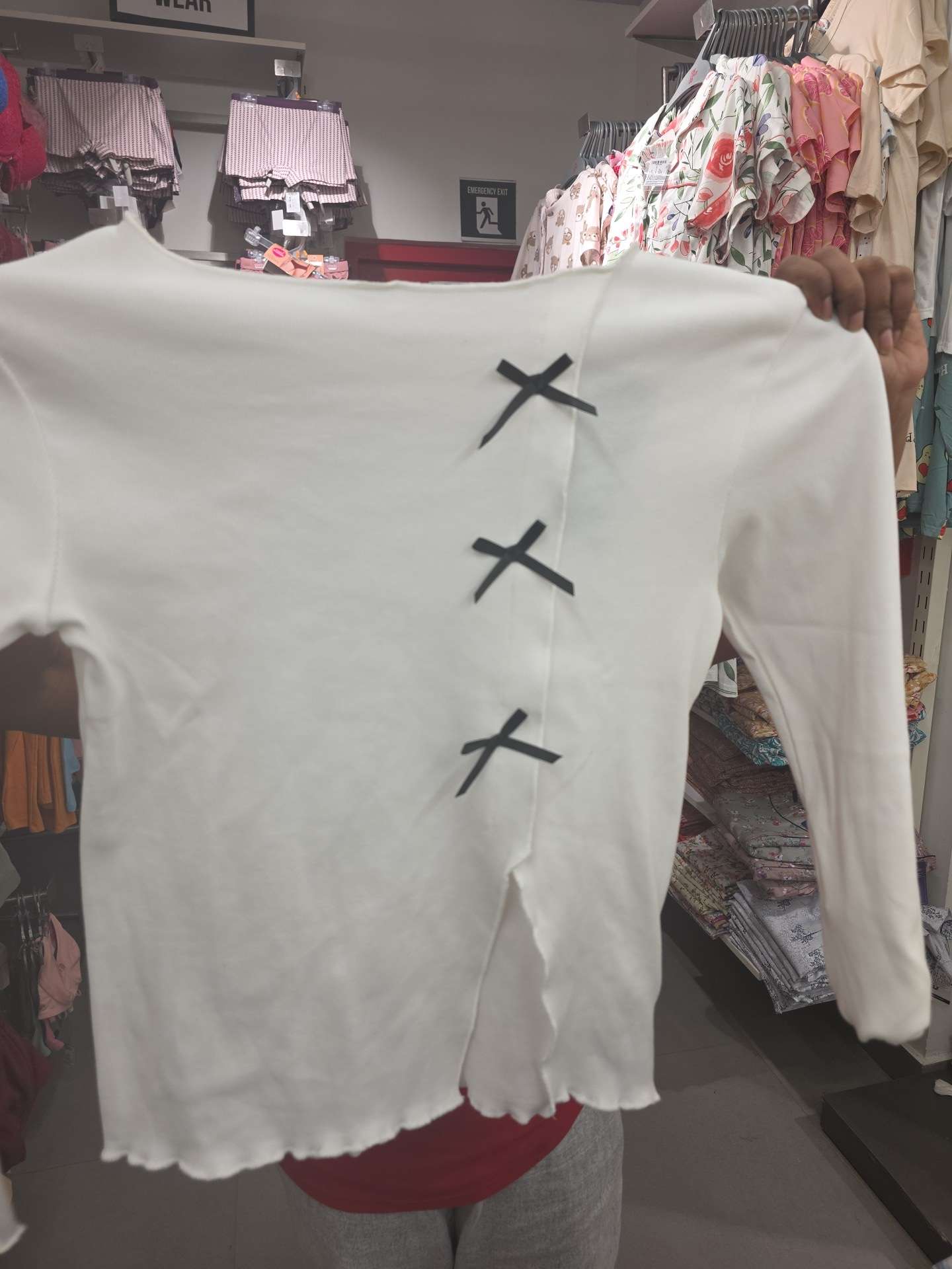 off white cotton lycra tshirt - 21955658 - Zoom Image - 0