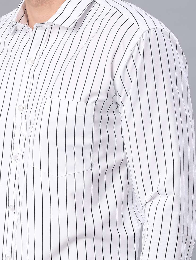 men striped long sleeve regualr fit formal shirt - 21955693 -  Standard Image - 5