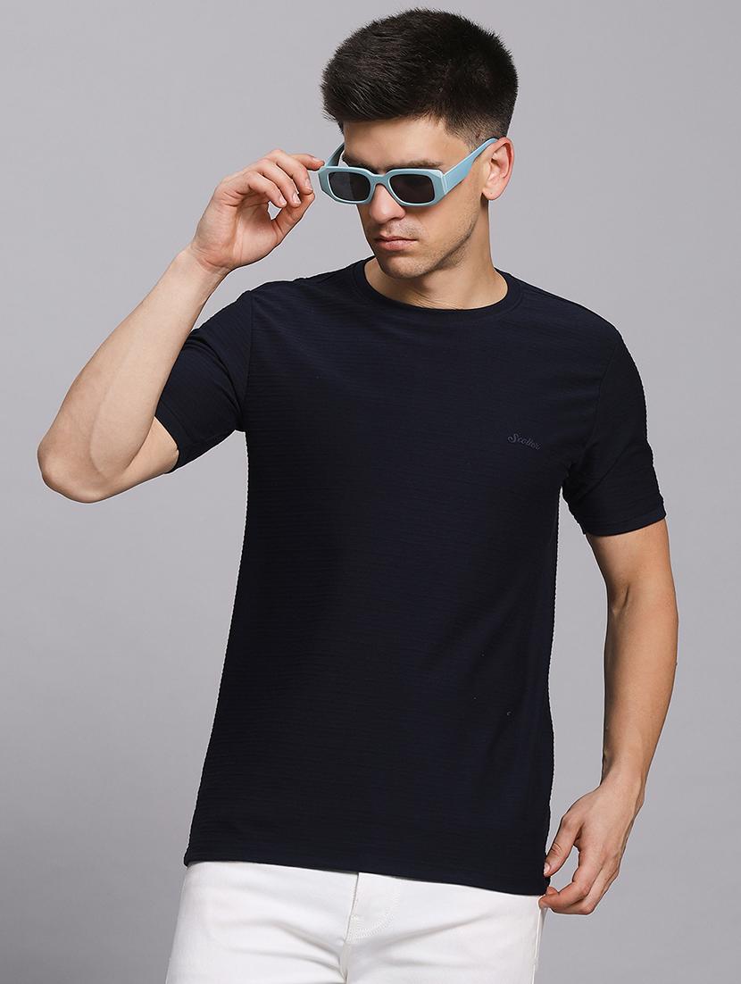 men solid short sleeve slim fit t-shirt - 21955748 - Zoom Image - 0