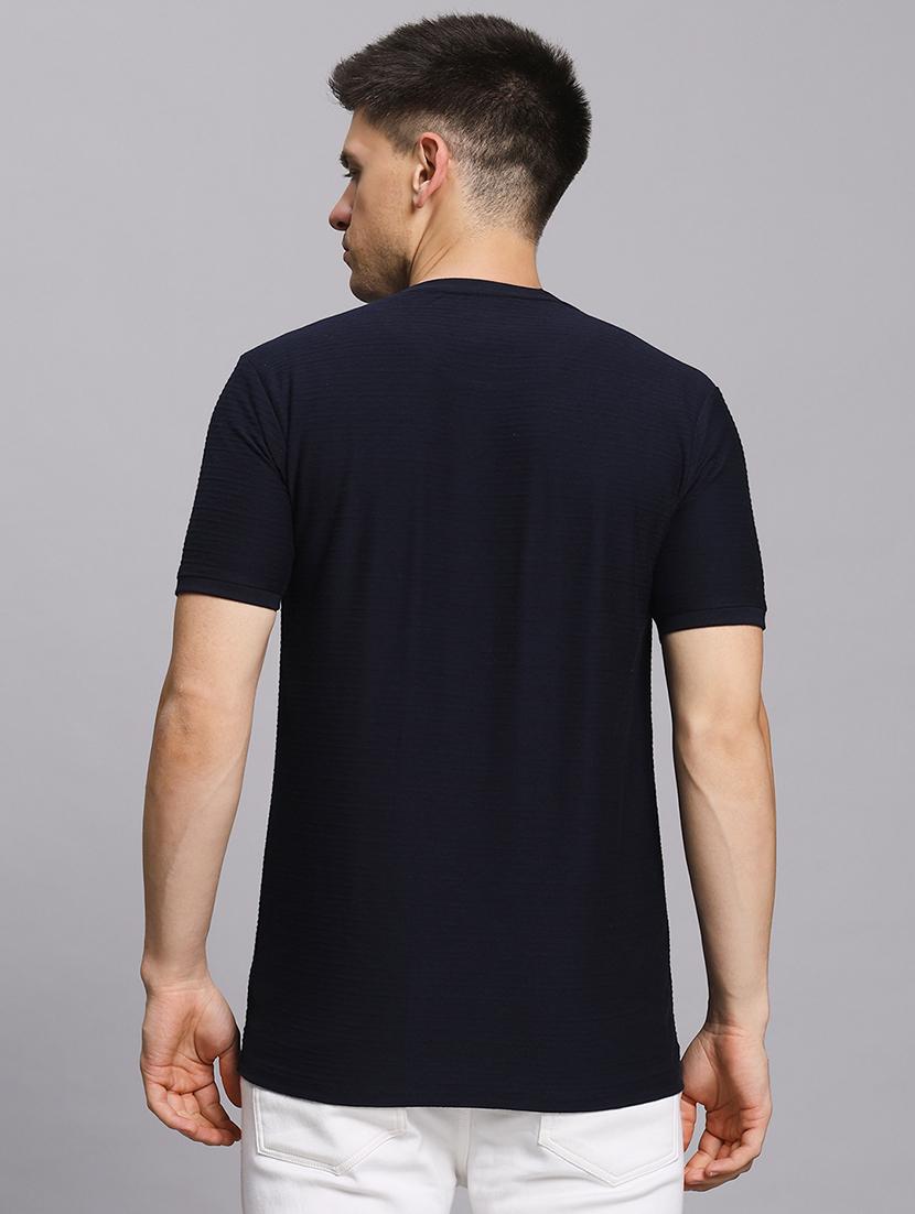 men solid short sleeve slim fit t-shirt - 21955748 - Standard Image - 3