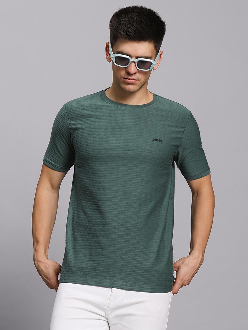 men solid short sleeve regular fit t-shirt - 21955758 - Zoom Image - 0