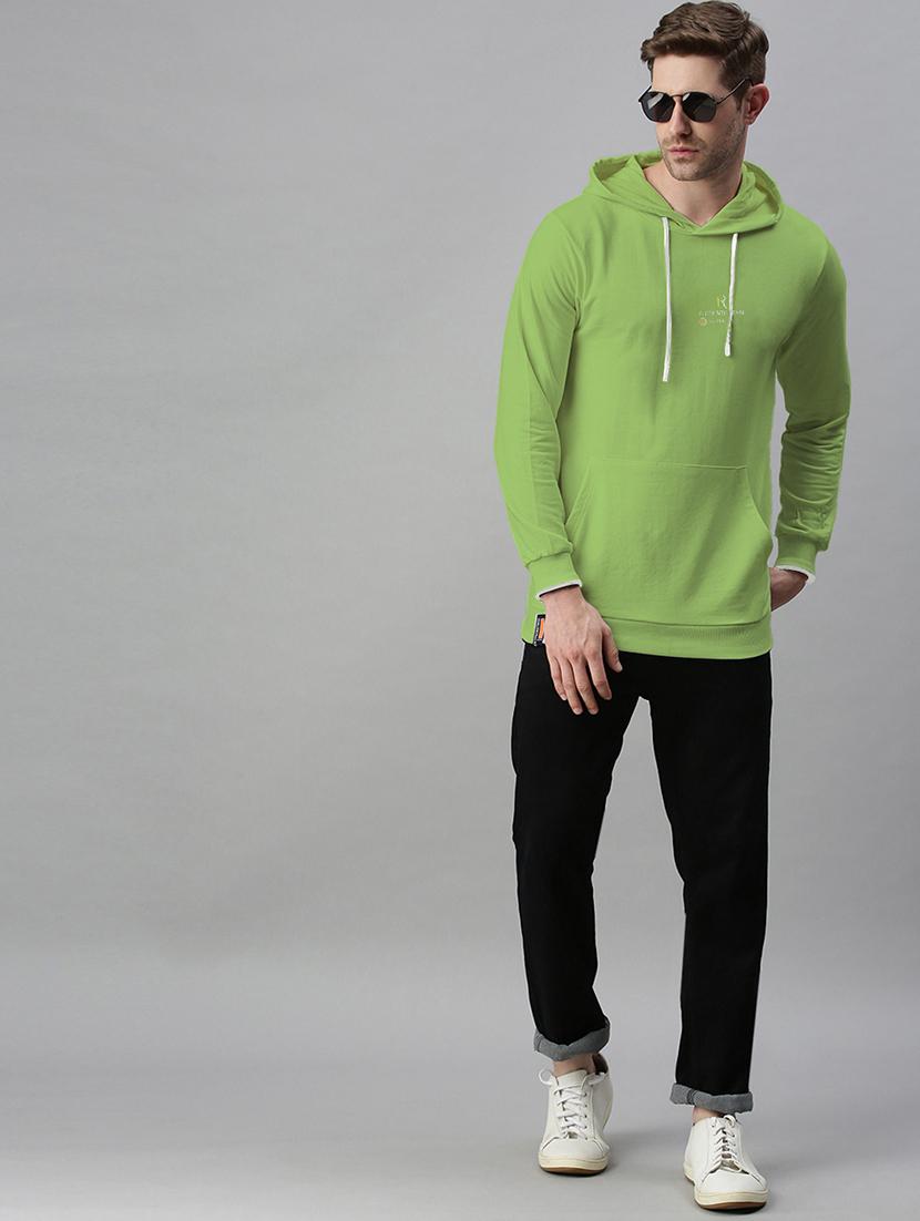 men printed long sleeve hooded sweatshirt - 21955917 - Standard Image - 5