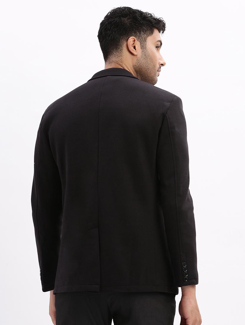 men solid long sleeve single breasted blazer - 21955919 - Standard Image - 3