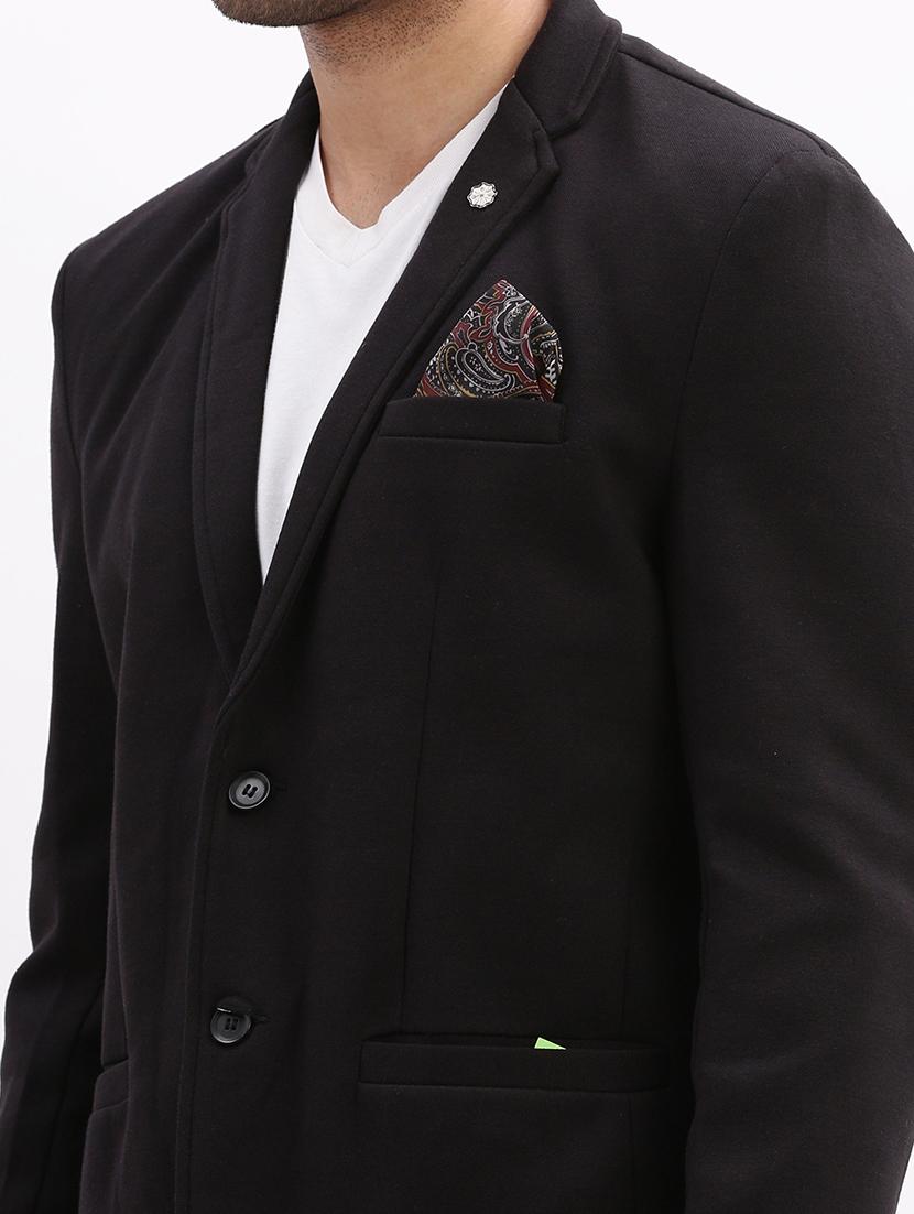 men solid long sleeve single breasted blazer - 21955919 - Standard Image - 5