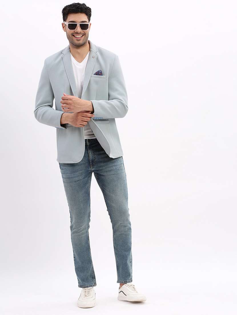 men solid long sleeve single breasted blazer - 21955921 -  Standard Image - 5