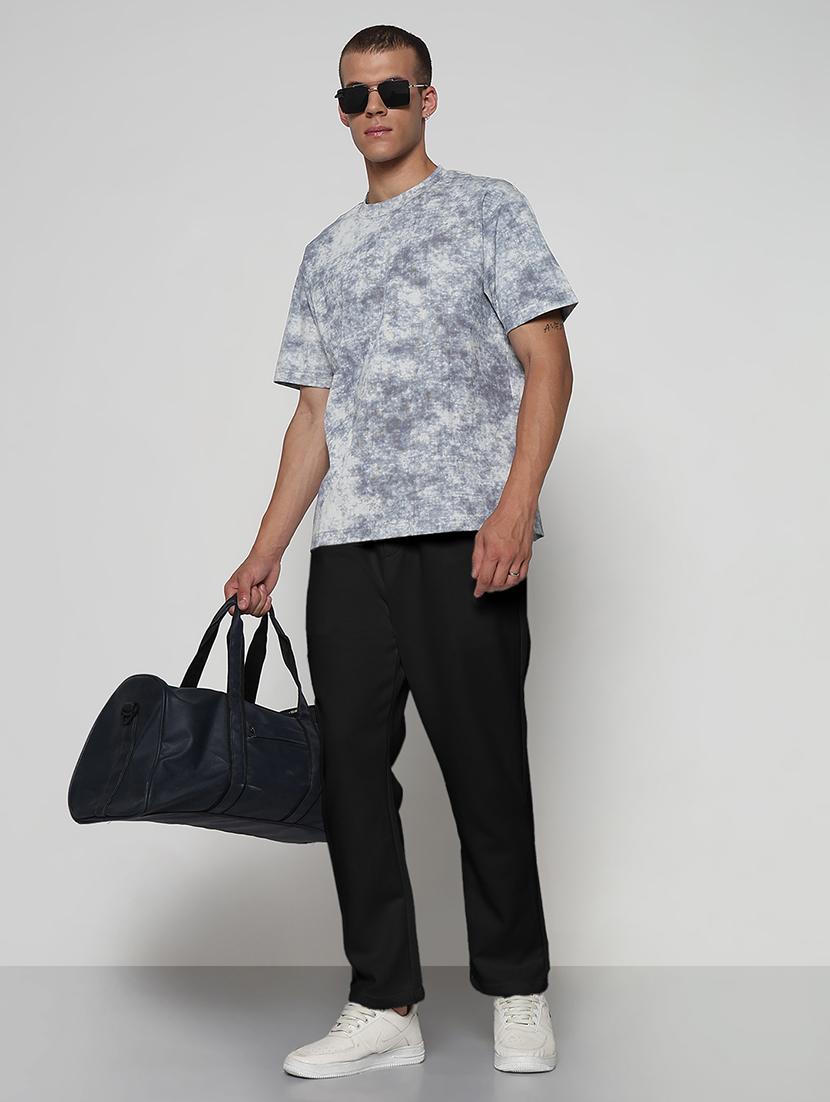 men solid relaxed fit casual trouser - 21955935 - Standard Image - 5